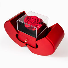 A Mother's Love Is Forever – Heart Necklace & Rose Gift Set
